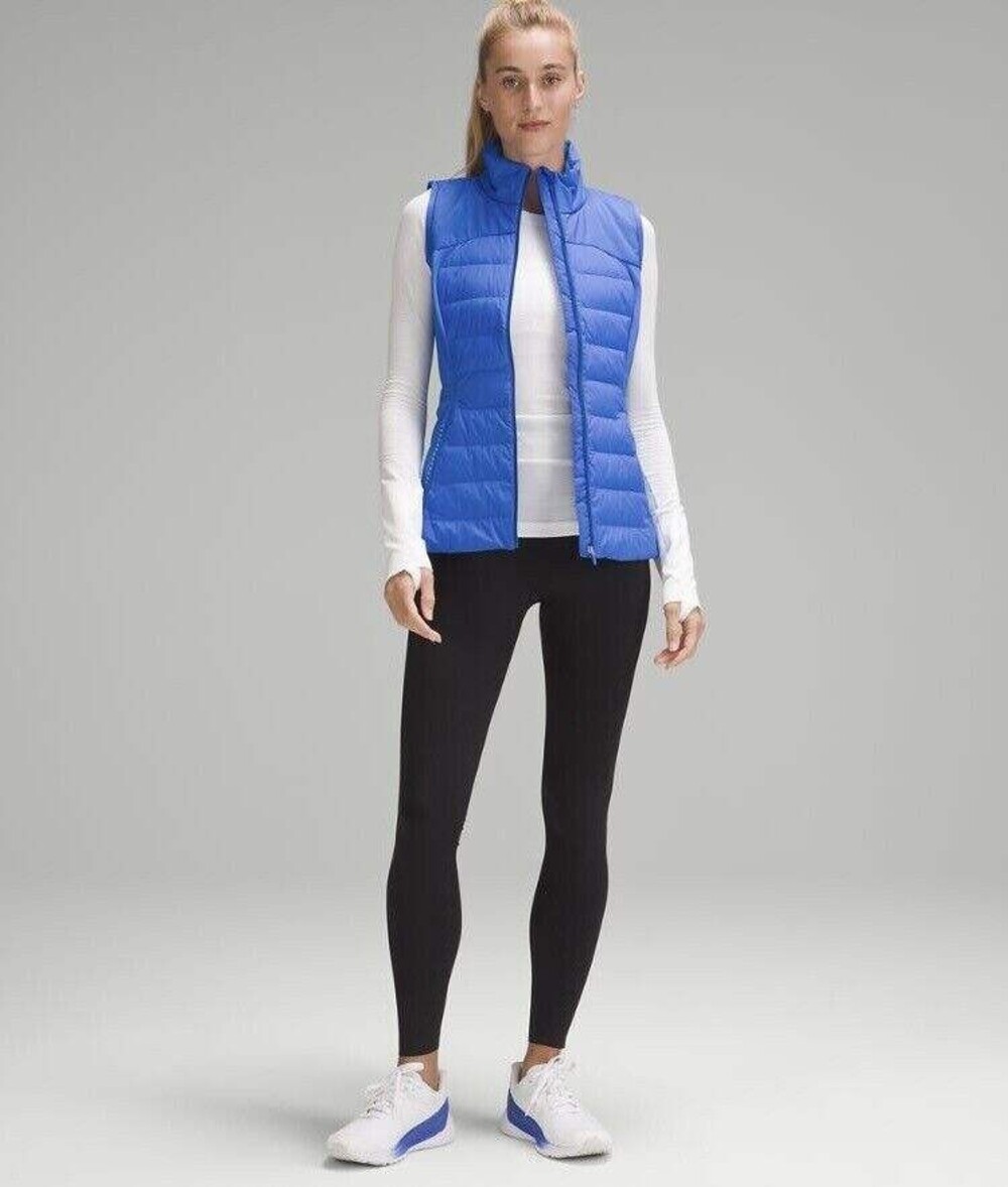 NWT Lululemon Pipe Dream Blue Down for it All Vest Blue Sz 4